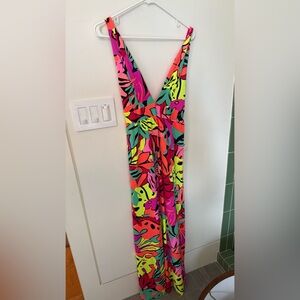 Maaji Vibrant Multicolor Maxi Dress